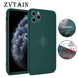 Heat Dissipation Ultrathin Ventilation Smart Phone Cases for iPhone 12 Pro Max Mini 11 Pro Max XR XS Max X 8 7 6 Plus Cover Anti-knockCase Soft Cover