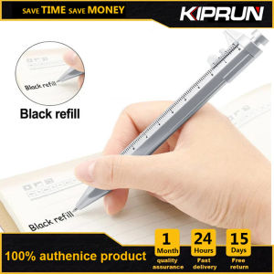 KIPRUN Ballpoint Pen Multifunction Vernier Caliper Pen Creative School Gifts Marker Pen 1.0mm Black/Blue Refill