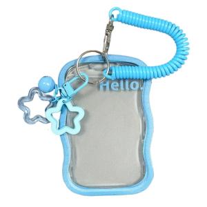 Kpops Photocard Holder Keychain ID Holder with Keychain Student Bus Pendant Keychain for SchoolOfficeTravel