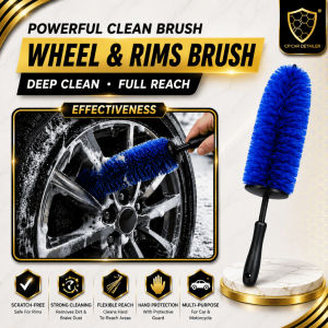 CP CAR Detailer Wheel Hub Cleaning Brush Rim Tyre Brush Flexible Bristle Deep Clean No Scratch Berus Cuci Rim Kereta