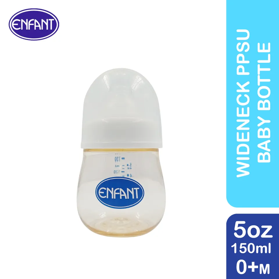 Enfant PPSU Wide Neck Premium Feeding Baby Bottle (Anti-Colic) 5oz