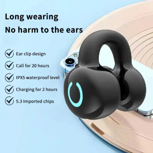 Q13 Wireless Bluetooth 5.3 Earbuds Business Call Ear Clip Headphones Low Latency Sports Headsets Left/Right Universal