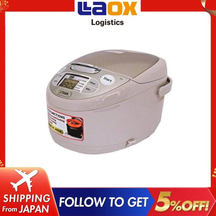 TIGER THERMOS OVERSEAS RICE COOKER JAX S18W 220V OVERSEAS VOLTAGE 1.8l WITH 10 CUPS WHITE MADE