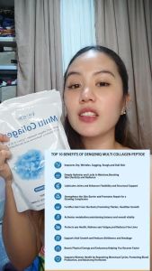 DENGENIQ Multi Collagen Peptides Powder 10000mg with Hyaluronic Acid Multivitamins and B Complex