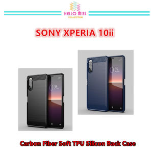 SONY XPERIA 1 / SONY XPERIA 5 / SONY XPERIA 8 / SONY XPERIA 1 ii / SONY XPERIA 5 ii / SONY XPERIA 10 ii Carbon Fiber Soft TPU Silicon Back Case