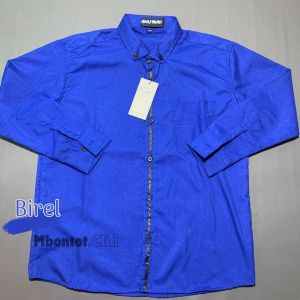 Baju kemeja polos atasan anak laki laki Import 3-15 tahun Bayi Cowok Lengan Panjang