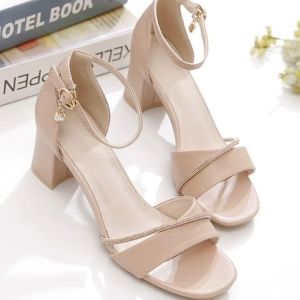 [Free Shipping] WomenS High-Heeled Sandals 2026 Summer New Collection Featuring Rhinestone Embellishments Comfortable One-Strap Design Chunky Heels And A Roman-Style Aesthetic