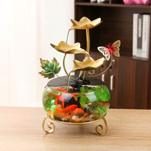 Tabletop Fountain Ornaments humidifier Home Gardening Decoration Rockery Water Fountain Crafts Gifts Desktop Decoration Creative Decorations Christmas gifts