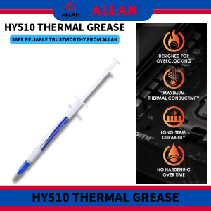ALLAN HY510 Gray bulk small syringe PC CPU GPU LED interface heat sink transistor conductive grease artic silver Thermal paste