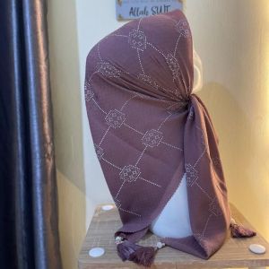 Hijab Segi Empat Potton Tassel Motif Aylunnaa