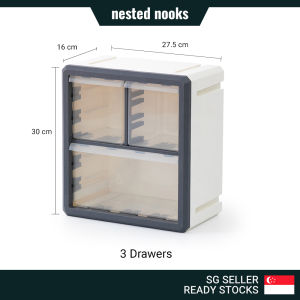 Modular Desktop Wall Mounted Multipurpose Hardware Tools Lego Parts Medicine Storage Box with Drawers or Door