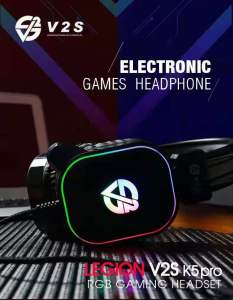 V2S K4PRO Gaming Wired Headphone With Noise Reduction Feature And Built-in Mic
