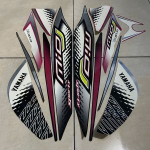stiker striping yamaha mio j 2013 hitam pink lis body standar berkualitas original