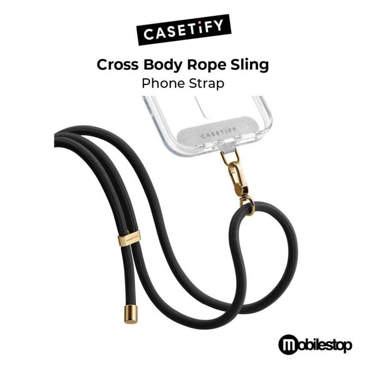 専用〜　CASETiFY   Crossbody Rope    Black CASETiFY Rope Cross body Phone Strap Compatible with Most