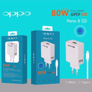 CHARGER OPPO 80 WATT POWER ADAPTOR SUPER VOOC ALL TIPE OPPO RENO 2 RENO 3 RENO 4 RENO 5 RENO 6 RENO 7 RENO 8  OPPO SERI A57 A59 A76 A77 A95 A96