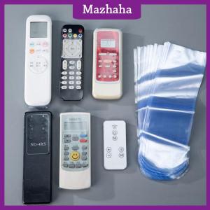 Mazhaha ถุงฟิล์มหดความร้อนโปร่งใสสำหรับกล่องทีวีวิดีโอรีโมทคอนโทรลกันน้ำกันฝุ่นป้องกันกรณีป้องกัน