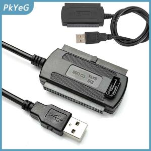PkYeG USB 2.0 To IDE Adapter Converter Cable For 2.5 3.5 Inch Hard Drive HD