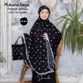 Mukena Anak Rayon Kombinasi ( Umur 8 - 13 Tahun) Tas Sajadah Ilaya Bunga Forest Katun Rayon Premium. 