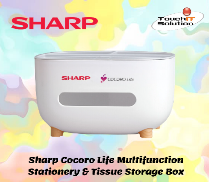 Sharp Cocoro Life Multifunction Stationery & Tissue Storage Box | Lazada