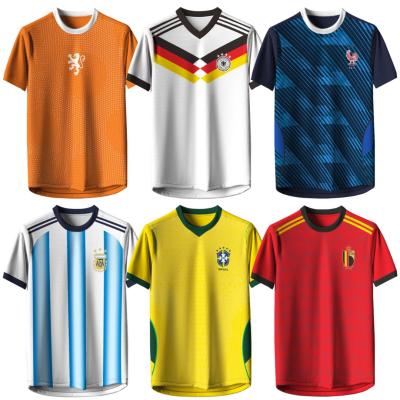 (HARGA BORONG / LOGO SULAM) MEN JERSEY WORLD CUP T-SHIRT SOCCER FOOTBALL (BAJU JERSI LELAKI BOLA SEP