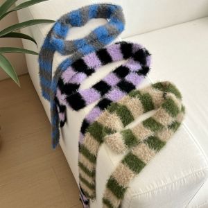 YOCKY Harajuku Narrow Long Scarf Gothic Punk Subculture Choker Streamer Fashion Casual Y2K Striped Scarf Girl