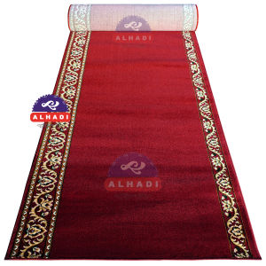 Alhadi Karpet Masjid RAJGRA MALGIZ METERAN Ukuran 100 x 120cm Tebal 13mm Sajadah Mushola Turki