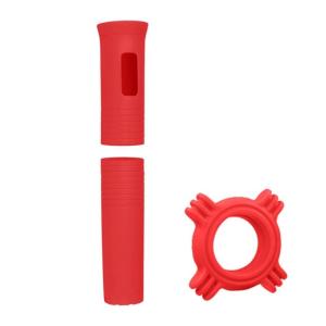 Wireless Microphones Silicone Protective Cover Set with AntiSlip Grip for Performers and KTV Enthusiasts