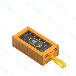 Sạc dự phòng 20000 mAh trong suốt siêu đẹp tích hợp đèn pin có hình gấu - Shin Store