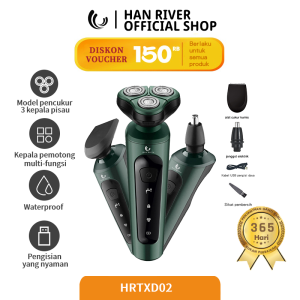 HAN RIVER Alat Cukur jenggot 3 in 1 Shavers Rechargable/ Pencukur Kumis Jenggot / cukuran jenggot dan kumis