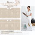 White Women's Scrub Suit  | HTP Basics Women's Uni-fit Scrub Suit | White Medical Work Uniform. 