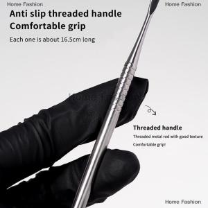 [COD] Home Fashion Kim loại hai đầu móng tay khắc que mở rộng loại bỏ keo dính Gel loại bỏ công cụ Loại bỏ sơn móng tay nhúng