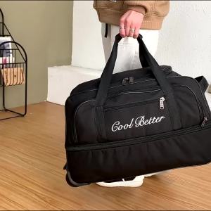 LZD  Large Capacity Trolley Bag Set Boarding Bag Consignment Bag Student Luggage Bag Mens and Womens Models Can Be Increased by Luggage and Suitcase