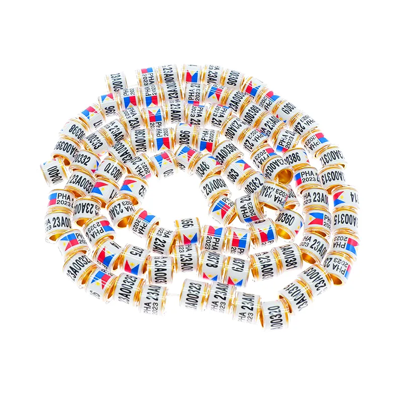 50 Pigeon Rings 2024 – Multicolor, 10 Different Colors, Anillos De Palomas, PGO Brand - View #3