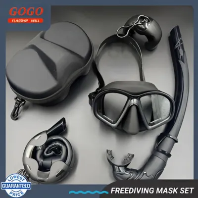 GOGO Top Folded Snorkeling Set for Adult Diving Mask Diving Googles Adjustable Snorkeling Mask Tempered Glass