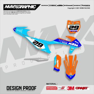 Decal Sticker KTM 250 2017-2020 Dekal Stiker KTM 250 Fullbody