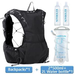 NEWBOLER Outdoor Trail Running Backpack Ultralight Women Men Running Race Hydration Vest Marathon Bike Bag for Marathon Hiking Running
