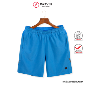 Quần short nam Big Size Fasvin D20210.HN vải dù gió co giãn mềm mại thoáng mát cho người từ 80 - 100 kg