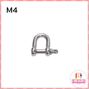 BIBLIO D-Type/U-Shaped Shackle Buckle D Ring Lock Bow Shackle Wire Rope Fastener Hardware Accessorie M4 M6 M8