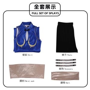 Chunli cos Wear the same cheongsam as Chun-Li from Street Fighter for 2D anime character cosplay cosplay Clothing