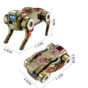 2-in-1 biến hình cơ khí Dog Fidget spinner Đồ chơi giảm căng thẳng cho trẻ em và người lớn quà tặng Wind-up cơ khí đồ chơi cho chó cưng