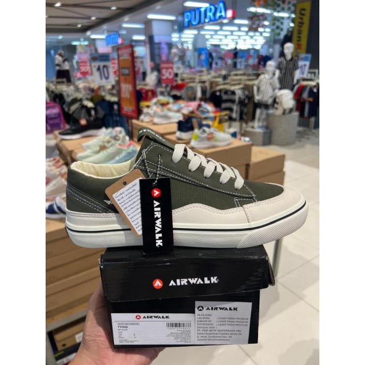 Sepatu Airwk Tyrus Dk Olive Men Shoes Sneakers Olahraga Pria
