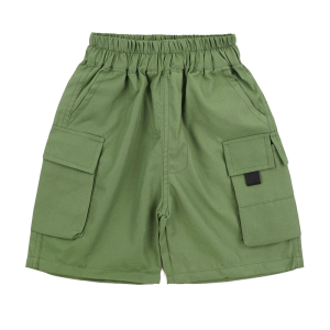 [Fast Shipping] Kids Shorts for Boy 4-14 Yrs Solid Color Fashion Cargo Shorts Pants for Kids Boy
