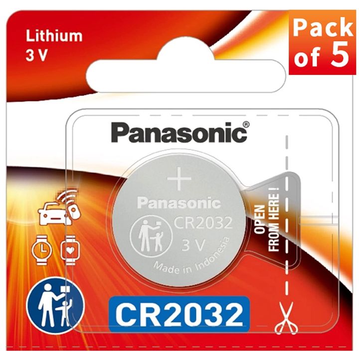 ของแท้ Panasonic ถ่านกระดุม CR2032 แพคเกจใหม่ 2032 ถ่านรีโมทรถยนต์ ถ่าน