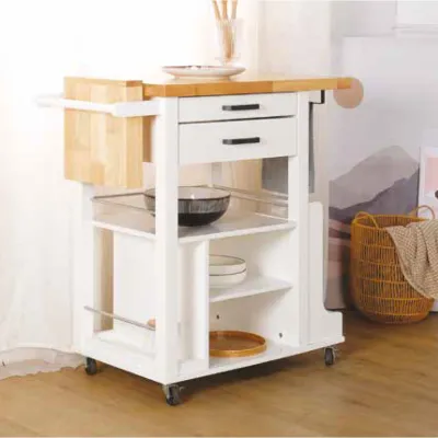 BEEP SKY BLUE KITCHEN CART/KITCHEN TROLLEY/KITCHEN ISLAND/KITCHEN STORAGE/KITCHEN TABLE