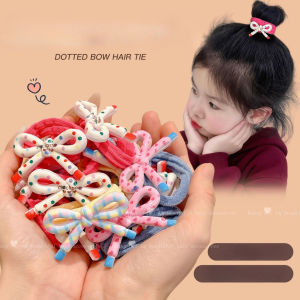 【ZEVER】ยางรัดผมสำหรับเด็ก แบบBow Scrunchies ยืดหยุ่นสูง ใช้งานได้ปลอดภัยสำหรับทารกและเด็ก