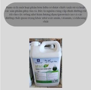 Đạm Cá Hữu Cơ 5l - Tăng Dinh Dưỡng Tự Nhiên Cho Cây Trồng Phát Triển Toàn Diện