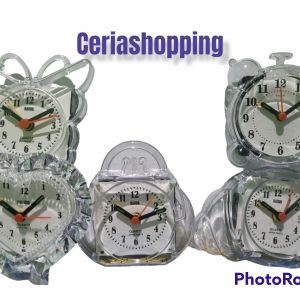 Jam Weker Dekorasi Meja Transparan Kaiwa