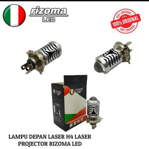 Lampu Utama Motor Led H4 Laser Jauh Dekat Putih Kuning Senja Biru Rizoma Universal