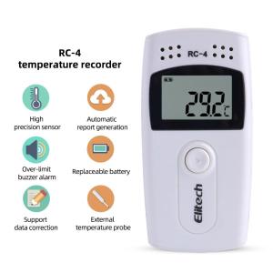 RCYAGO kỹ thuật số USB nhiệt độ máy ghi dữ liệu RC-4 LCD với cảm biến bên ngoài