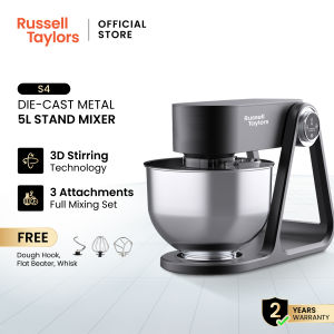 Russell Taylors Professional Die-Cast Stand Mixer 5L S4